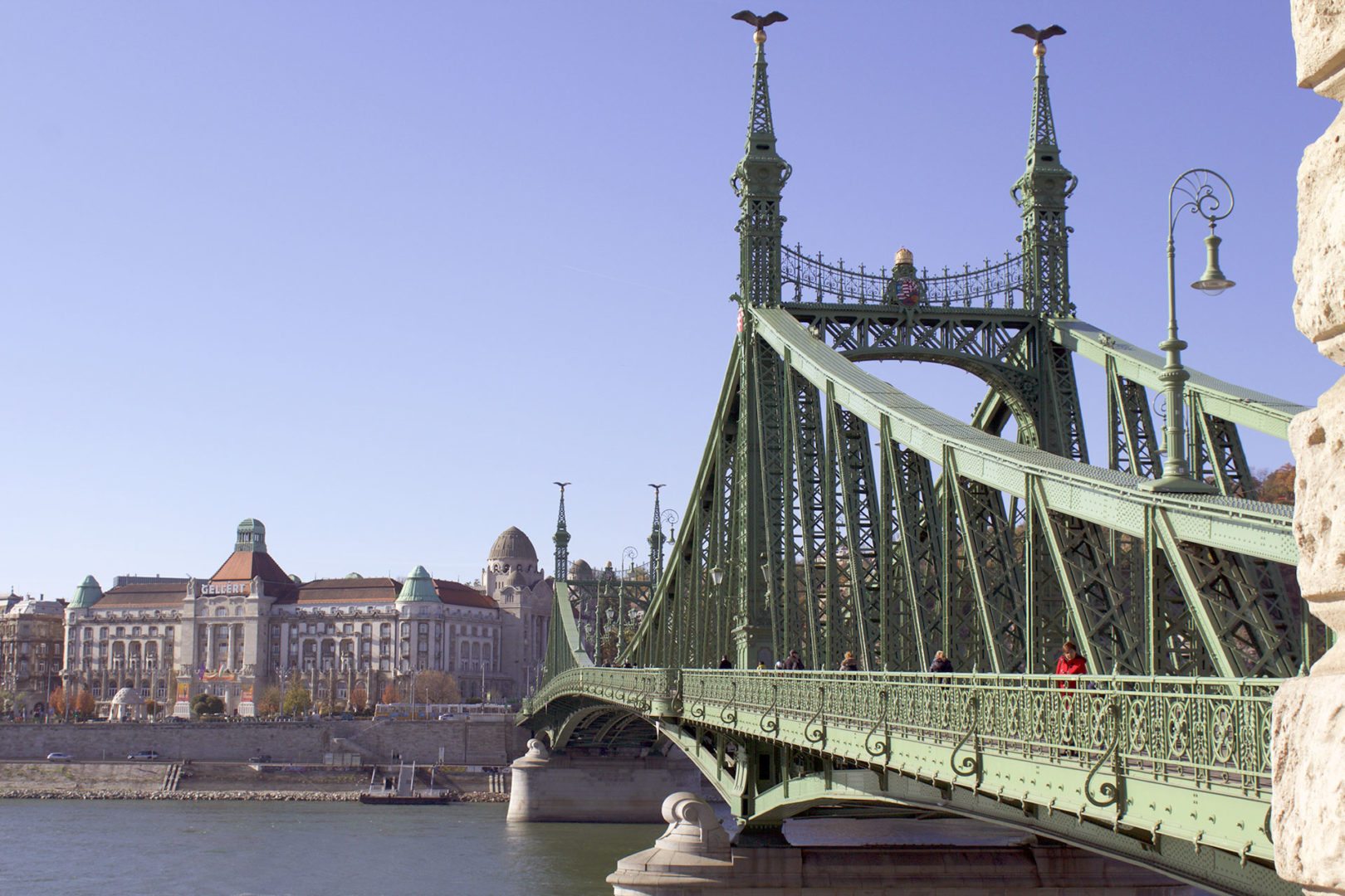 Foto del green bridge di Budapest