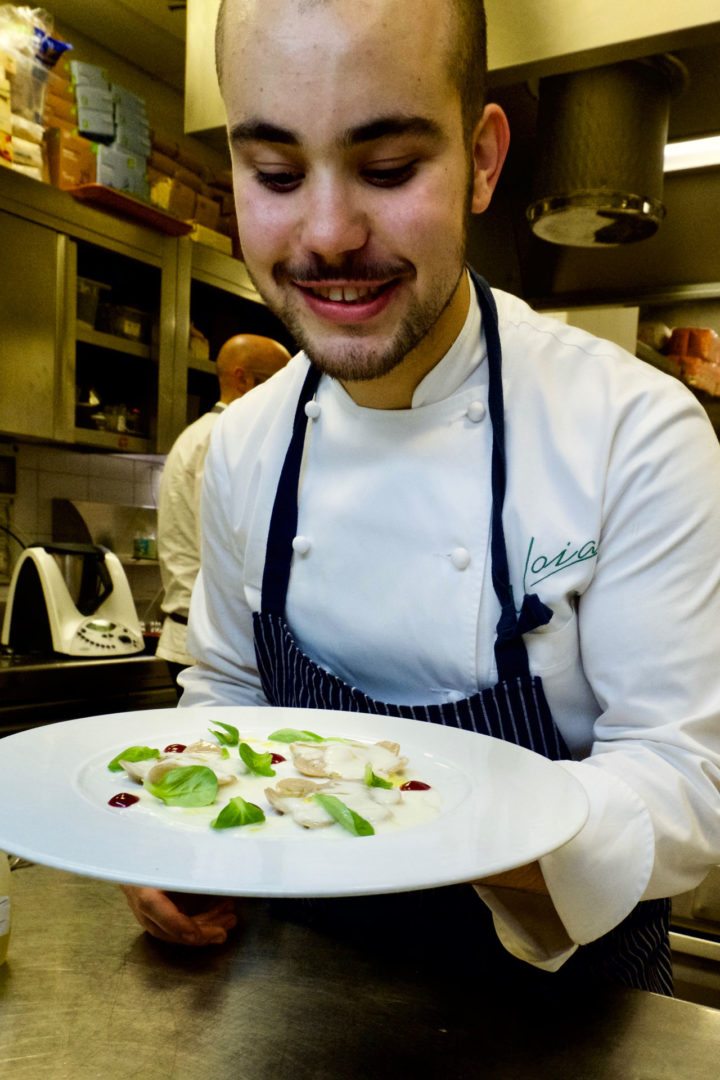 ravioli vegetariani cucinati dallo chef Jacopo Ticchi