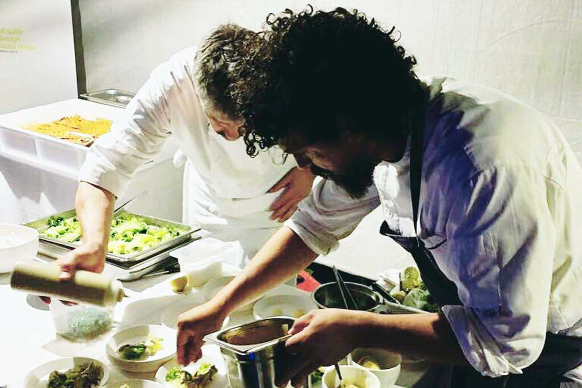 pier giorgio parini e marco lombardi gli chef del bios kitchen: pier giorno parini e marco bonari