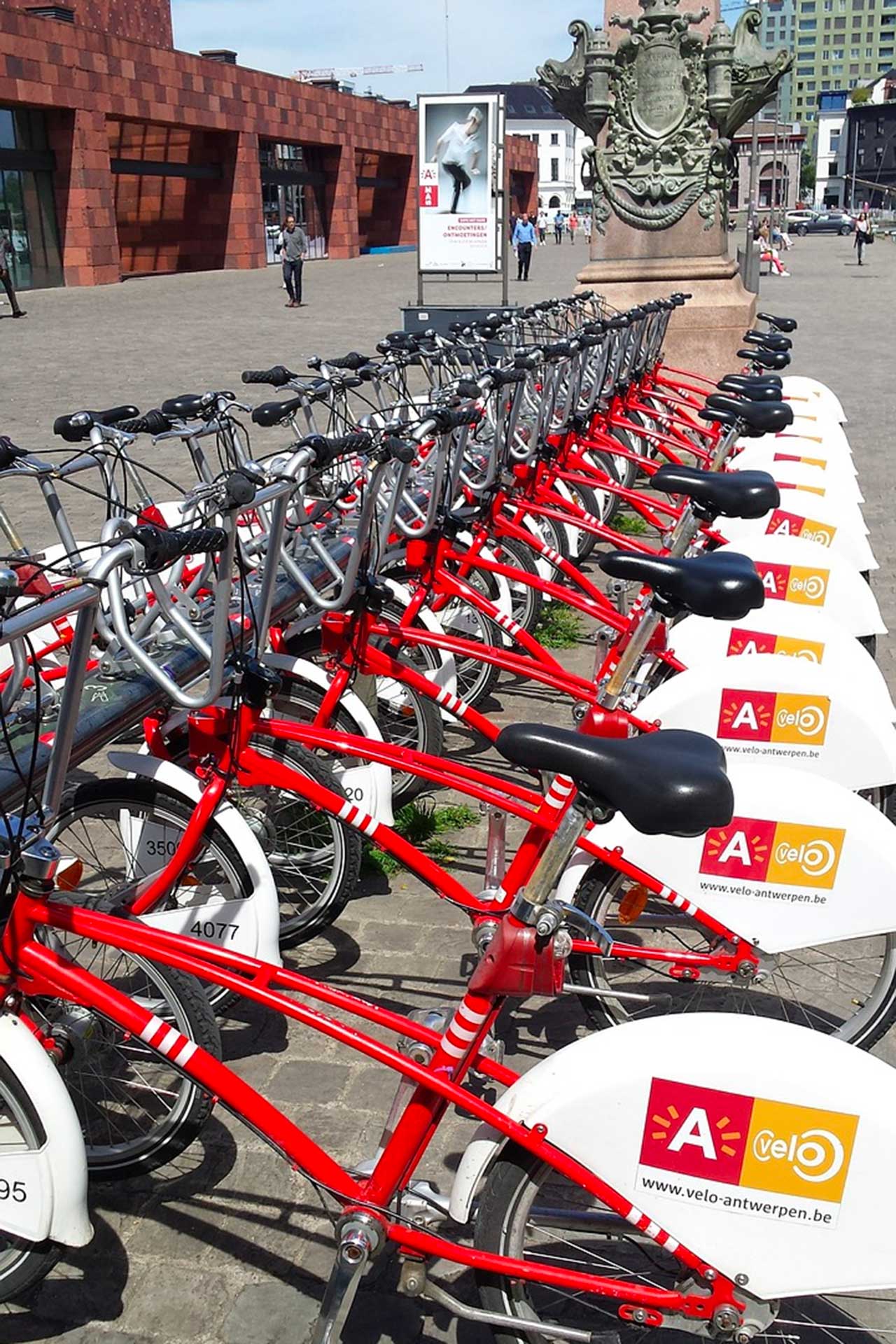 anversa: biciclette fuori dal Mas