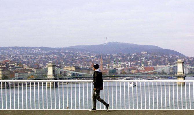 Panorama Di Budapest Vista Dal Danubio