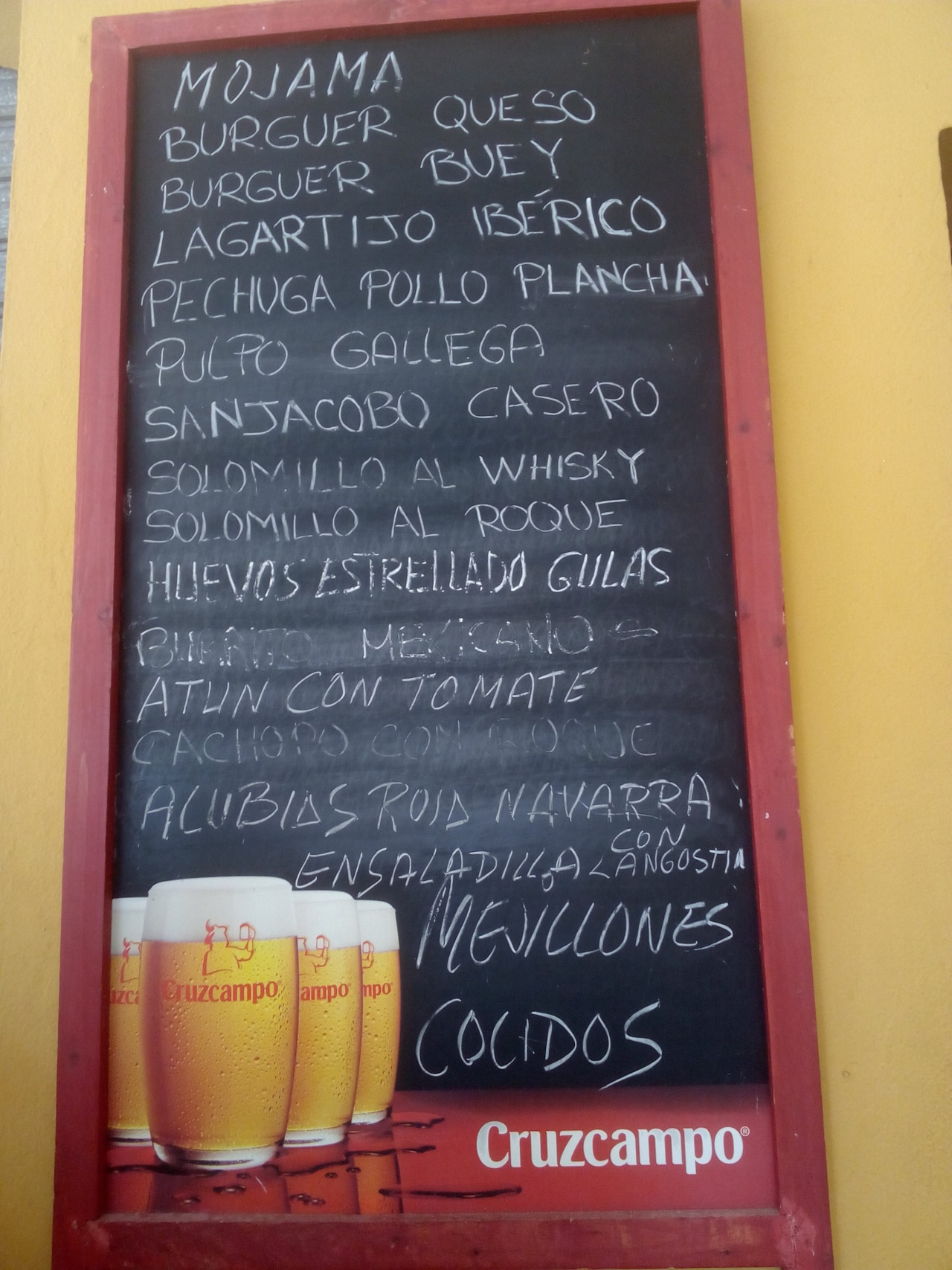 menu barcellona